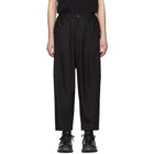 N.Hoolywood Black Woven Trousers