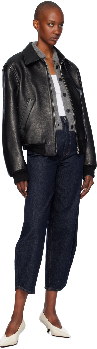 Recto Black Ben Goat Leather Jacket Recto