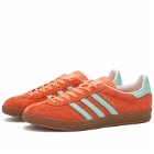 Adidas Gazelle Indoor Sneakers in Easy Orange/Clear Mint/Gum4