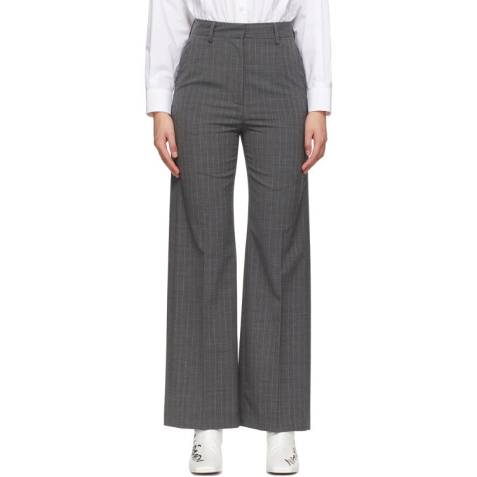 Grey Pinstripe Trousers