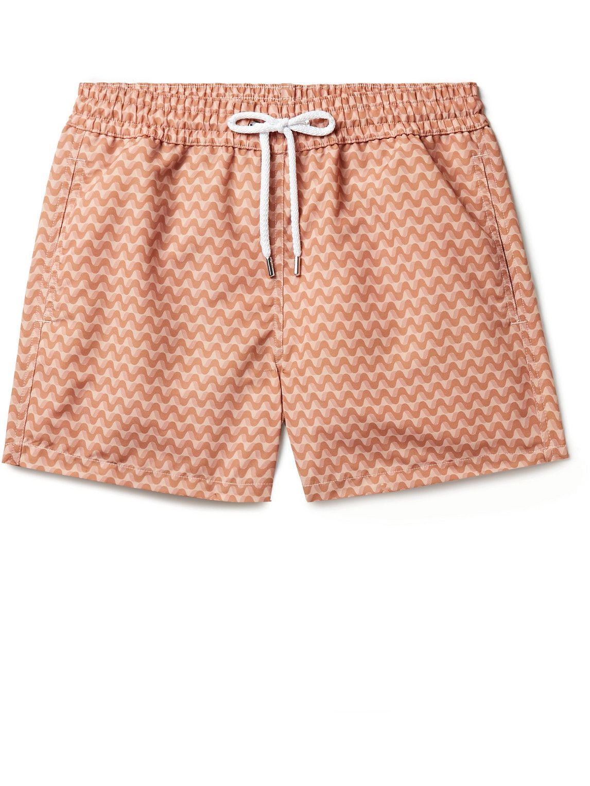 Printed Swim Shorts in Orange - Frescobol Carioca