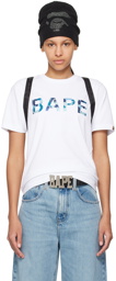 BAPE White ABC Camo Glitter T-Shirt