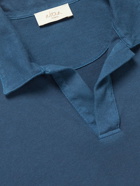 Altea - Dennis Dip-Dyed Cotton Polo Shirt - Blue