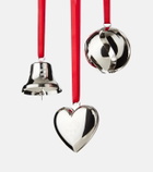 Georg Jensen Set of 3 palladium-plated ornaments