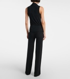 Aya Muse Gathered high-rise straight pants