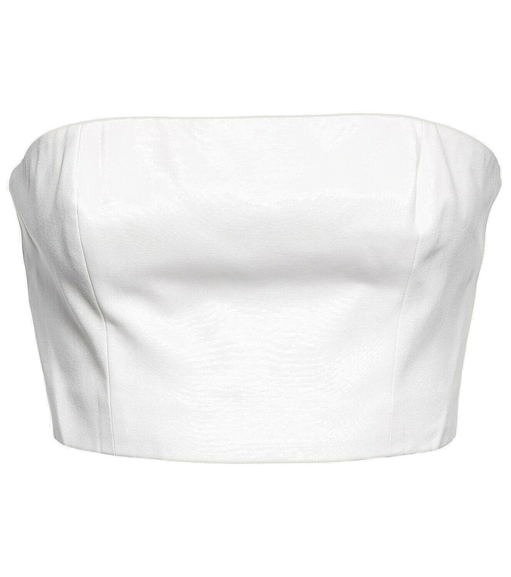 Photo: Staud - Bridal Nyla cotton-blend bandeau top