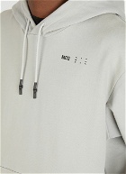Logo Print Hooded Sweatshirt in Grey