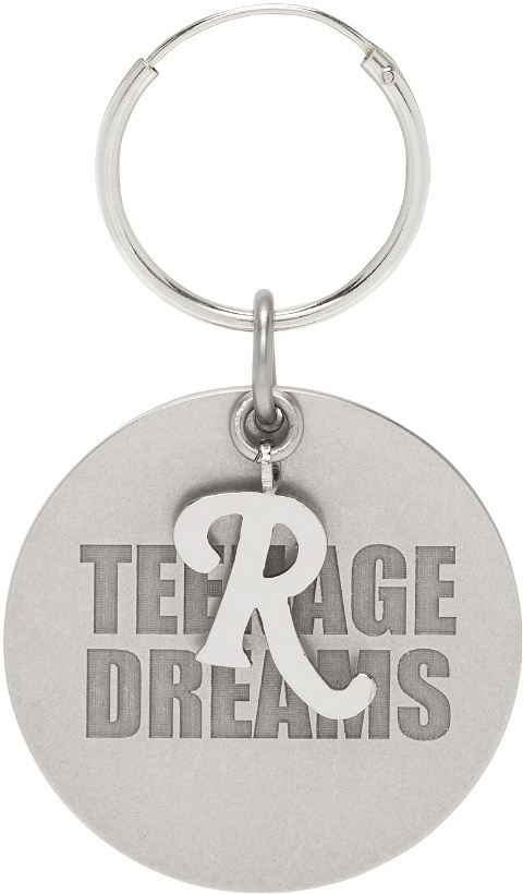 Photo: Raf Simons Silver 'Teenage Dreams' Medallion Single Earring