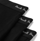 Paul Smith - Three-Pack Stretch-Cotton Boxer Briefs - Black