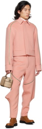 YULONG XIA SSENSE Exclusive Pink Concealed Zip Jacket