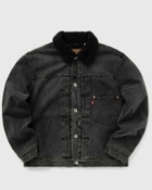 Levis Lined Type I Trucker Black Denim Jackets
