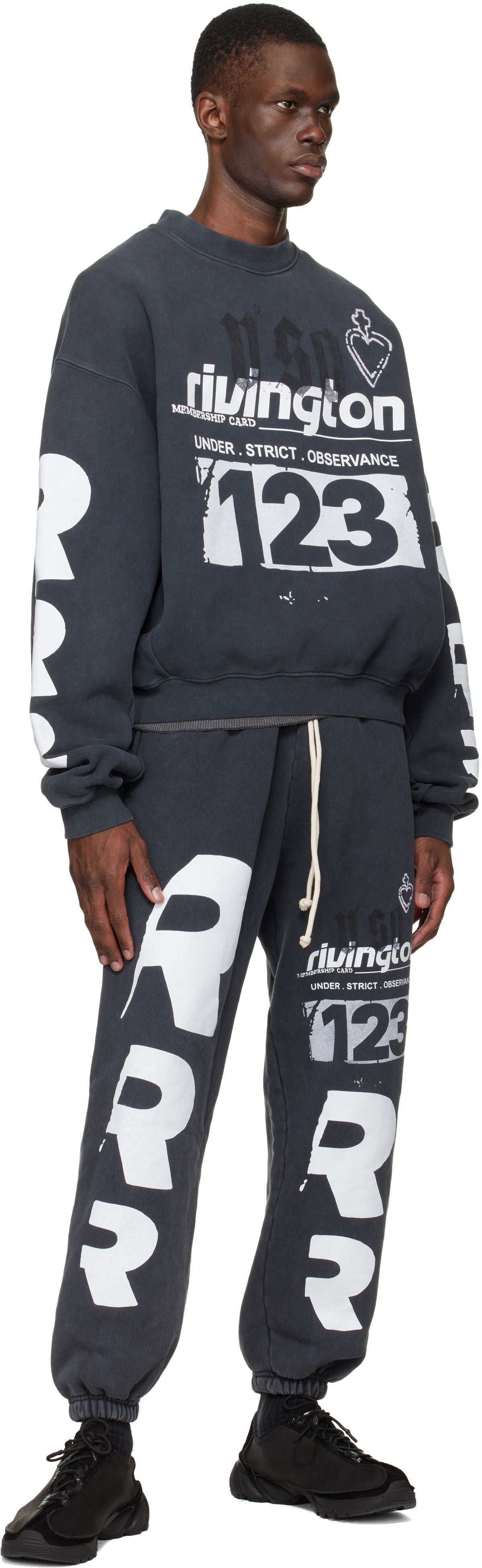 Rivington Roi Rebis Black Membership USO Crewneck Sweatshirt