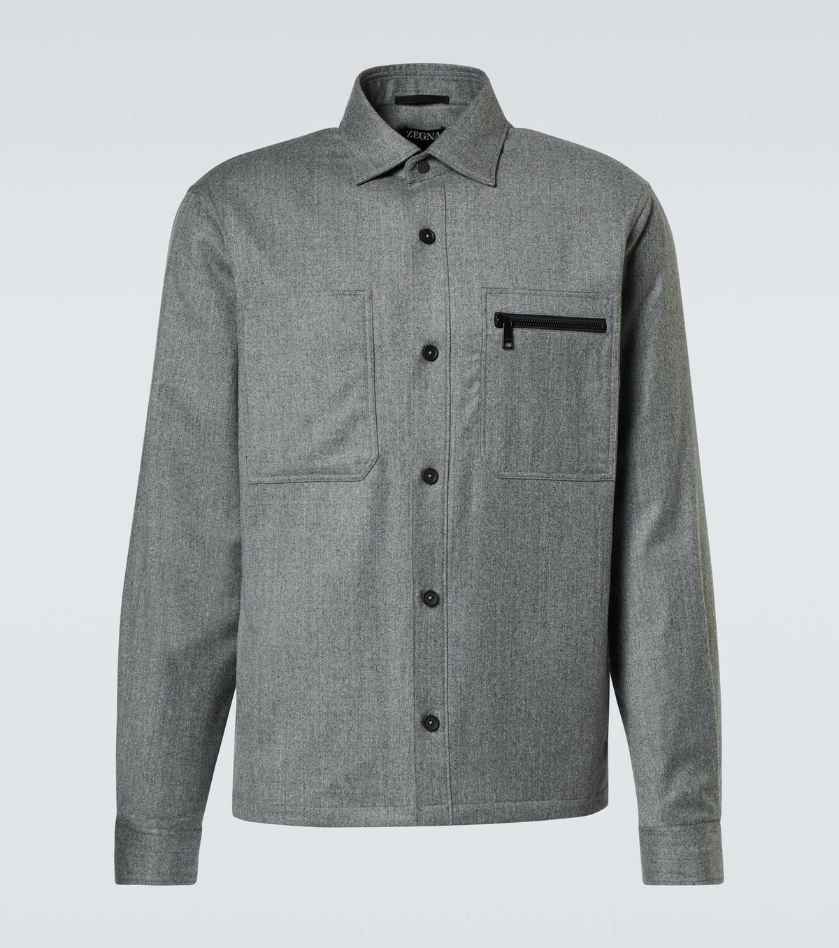 Zegna Padded wool mélange overshirt Zegna