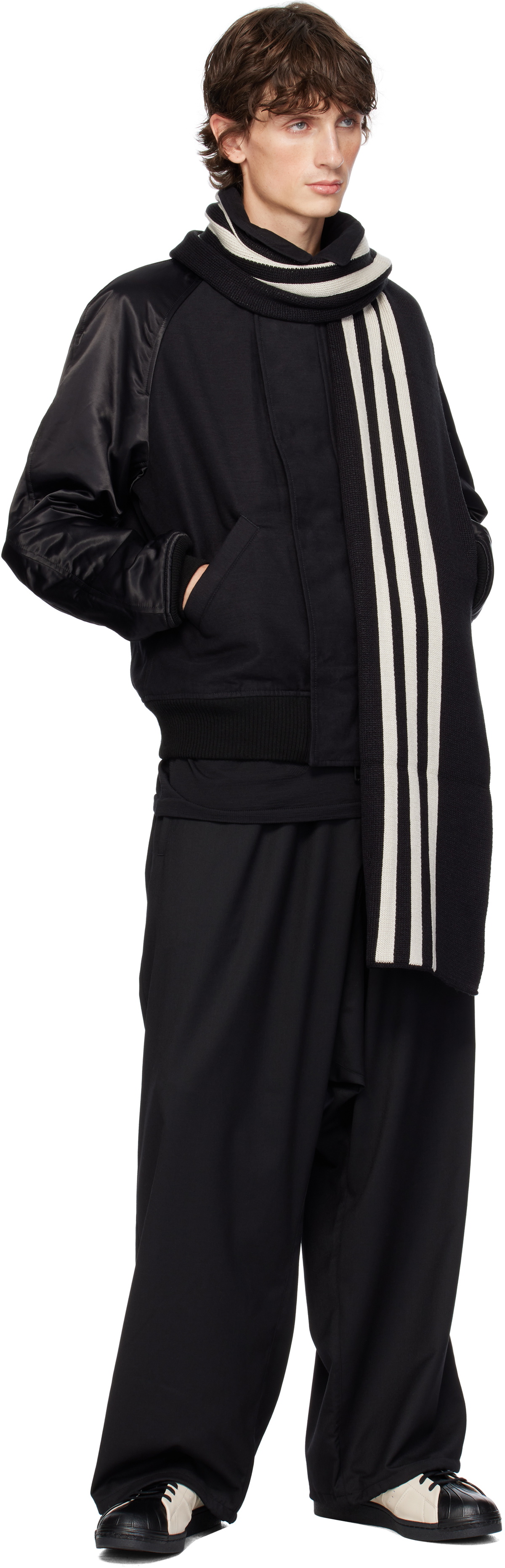 Y-3 Black Flight Bomber Jacket