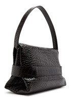 Victoria Beckham B Crocodile-effect Leather Pouch - Dark Brown - One Size
