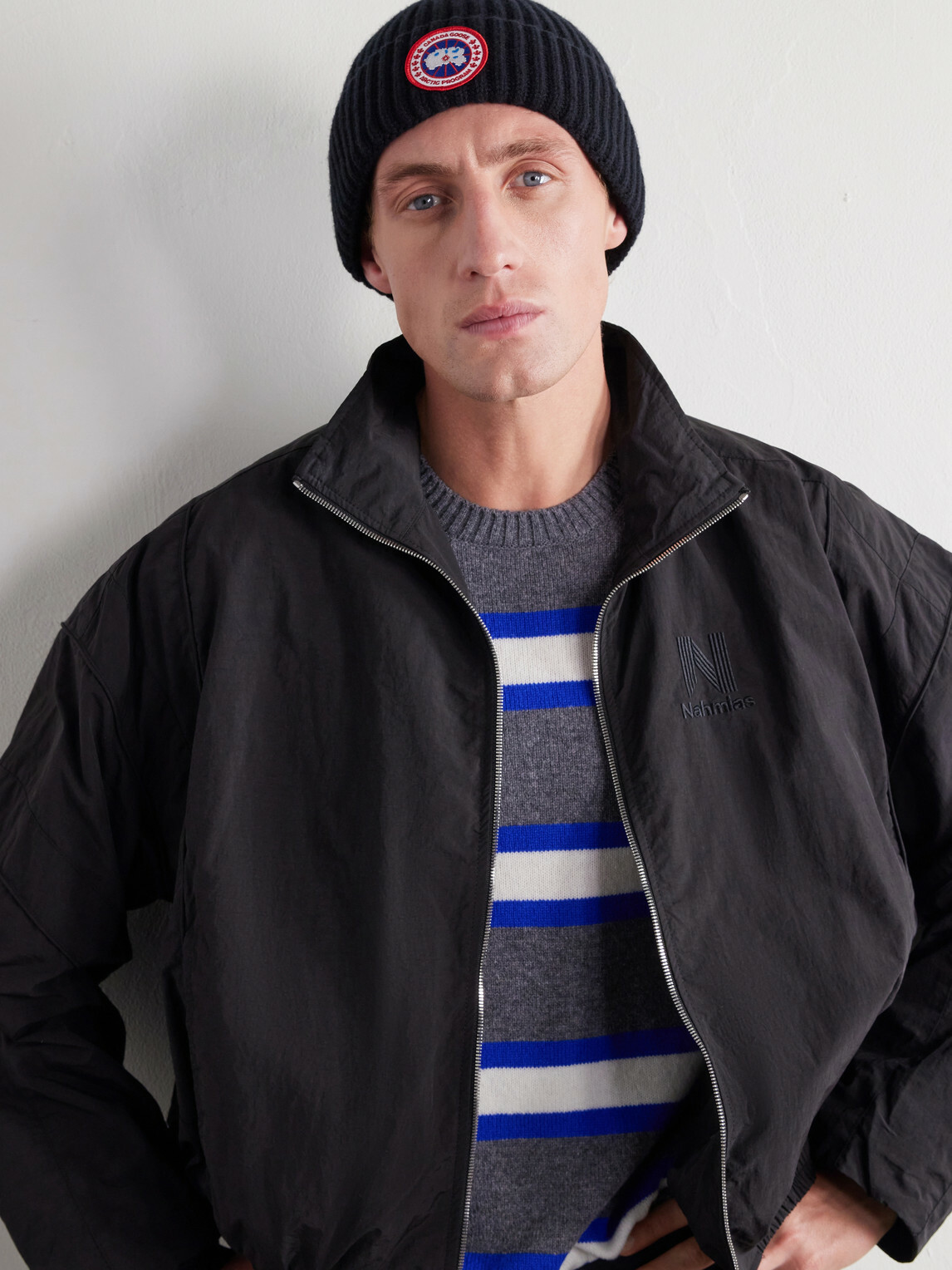 Canada Goose - Logo-Appliquéd Ribbed Wool and Cashmere-Blend Beanie - Black