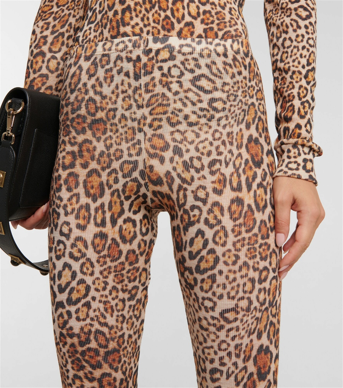 Etro - Leopard-print wool leggings