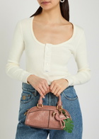 Chloe Flamingo Raffia and Leather bag Charm - Pink - One Size