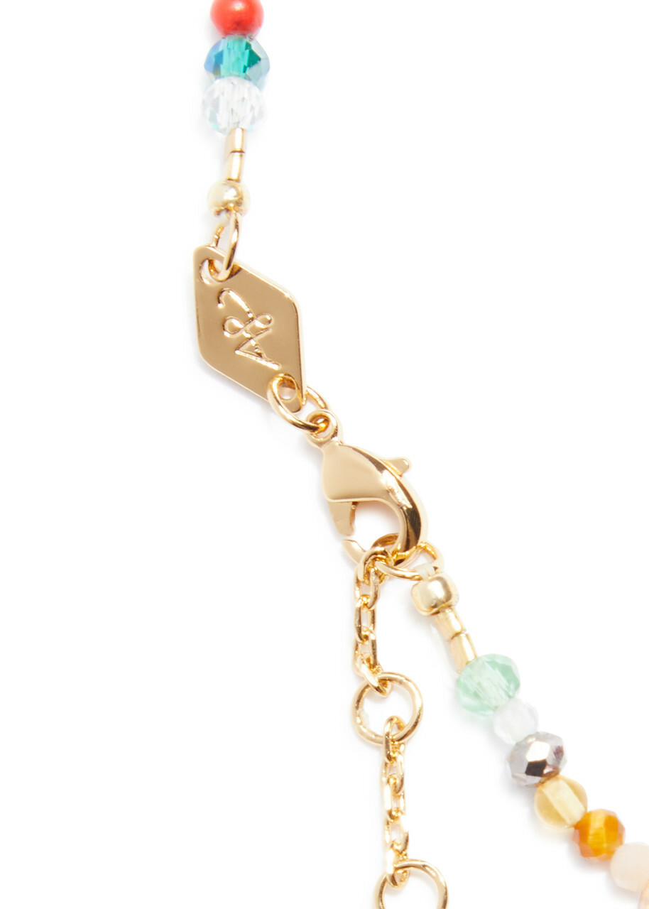 Anni LU Precious Mix 18kt Gold-plated Beaded Bracelet - Multicoloured 1 - One Size