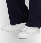 Valentino - Valentino Garavani Backnet Perforated Leather Sneakers - White