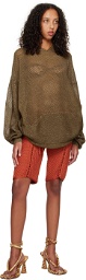 Isa Boulder SSENSE Exclusive Orange Weavetied Shorts