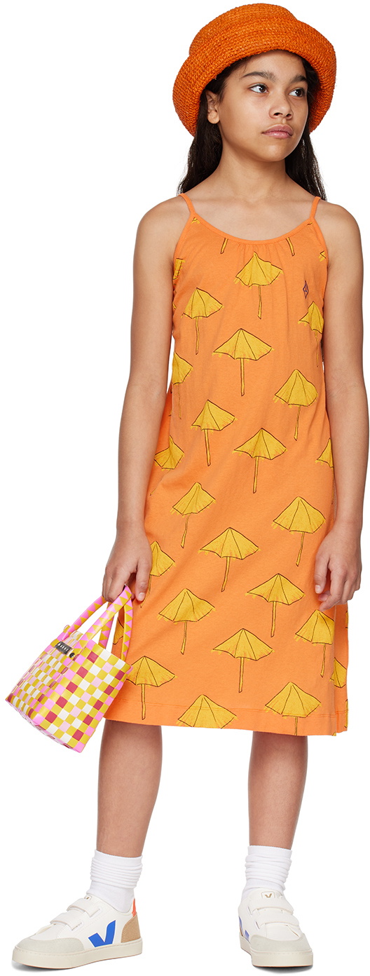 The Animals Observatory Kids Orange Gazel Dress