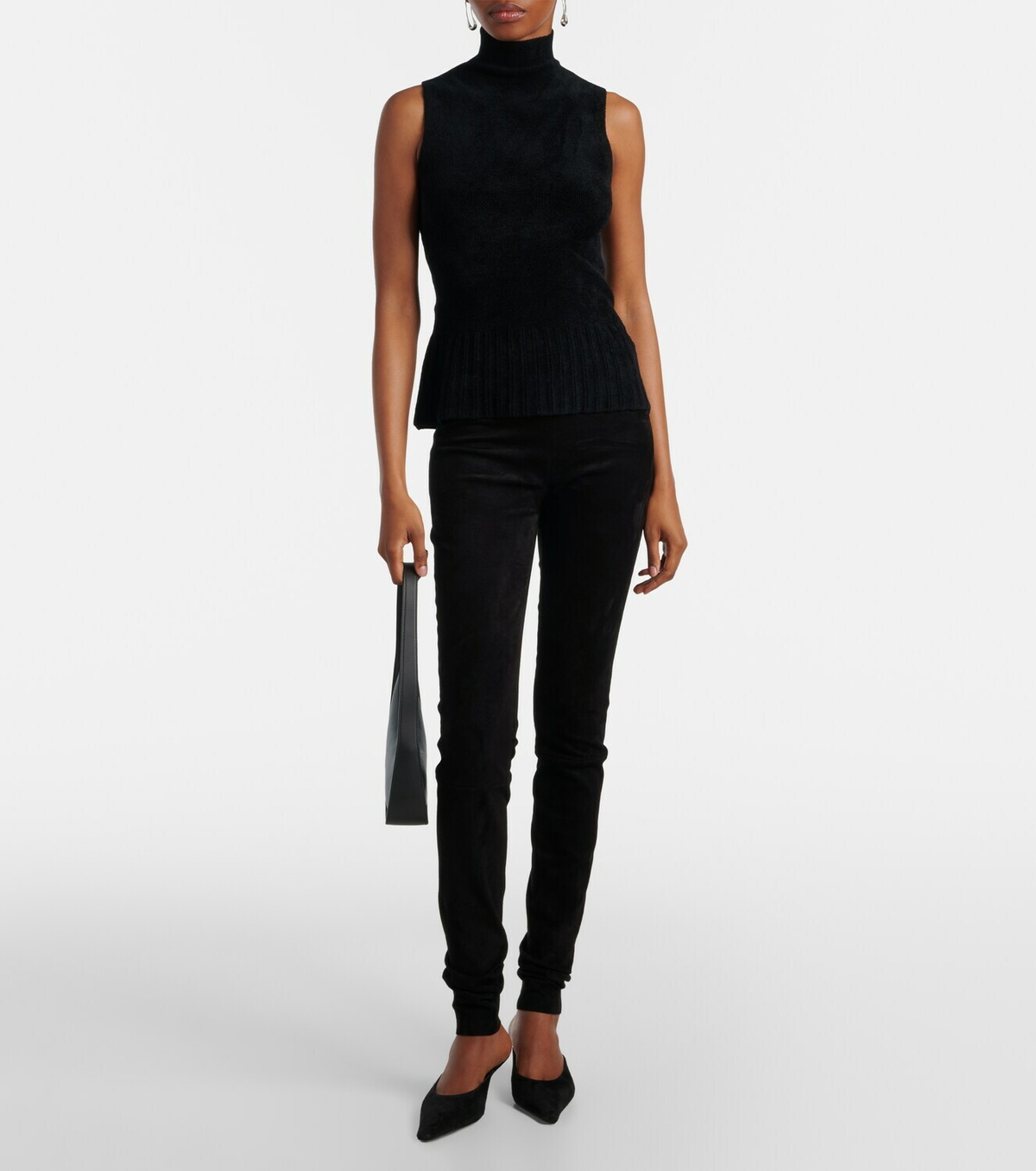 Stouls Carolyn mid-rise suede leggings