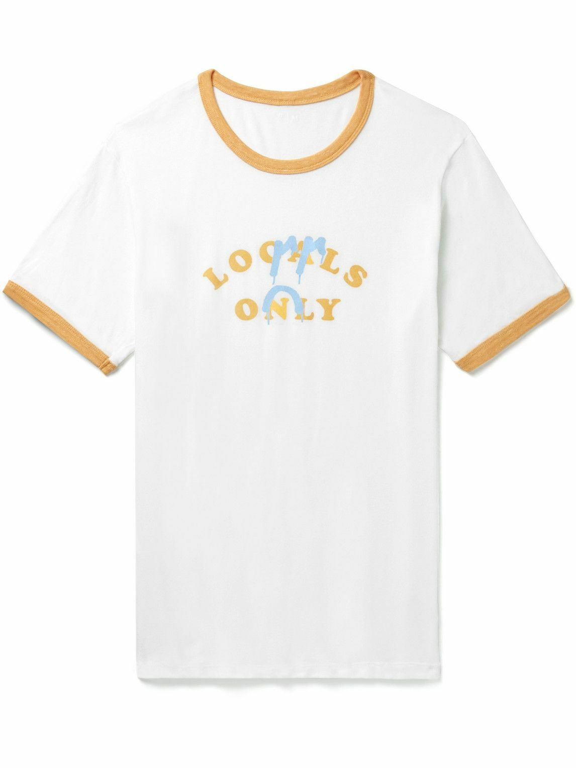 Photo: Sorry In Advance - Printed Cotton-Blend Jersey T-Shirt - White