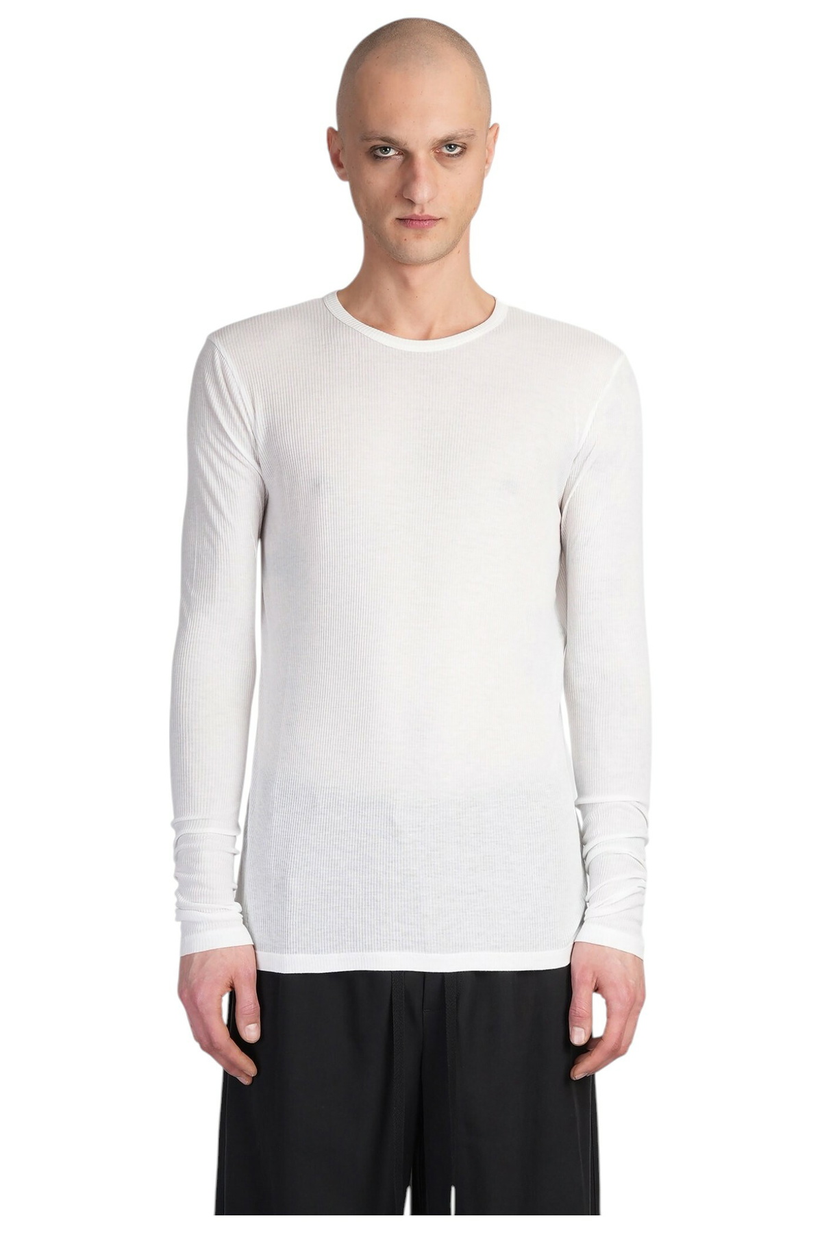 Ann Demeulemeester Greg T-shirt In White Viscose Ann Demeulemeester