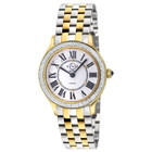 GV2 by Gevril Milan Quartz Diamond White Dial Ladies Watch 12163B