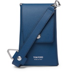 TOM FORD - Full-Grain Leather Pouch - Blue