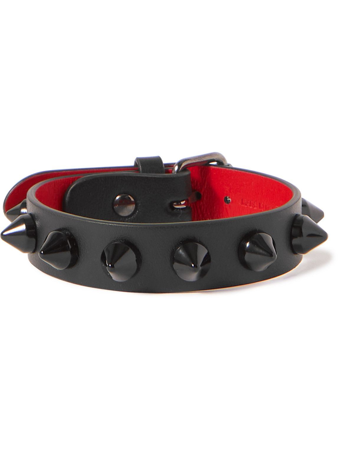 Christian Louboutin Men's Loubi Multicolor Spiked Leather Belt