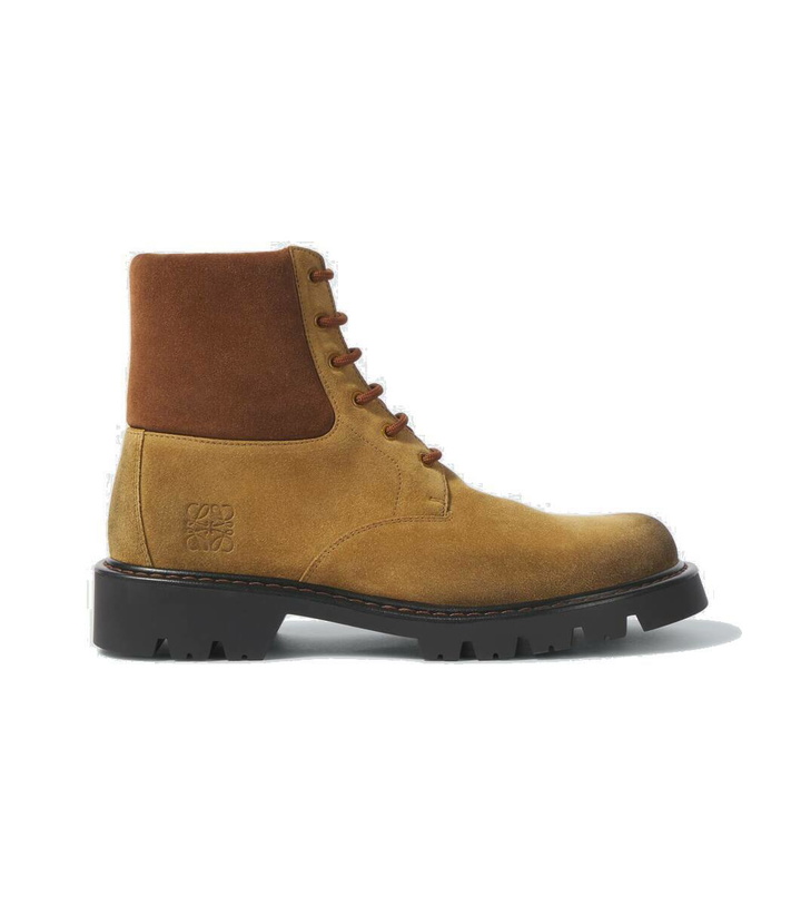 Photo: Loewe Sierra suede combat boots