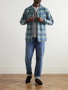 Pendleton - Checked Cotton-Flannel Shirt - Blue