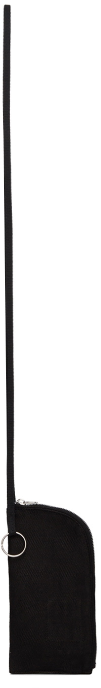 Rick Owens Drkshdw Black Phone Holder Pouch Rick Owens Drkshdw