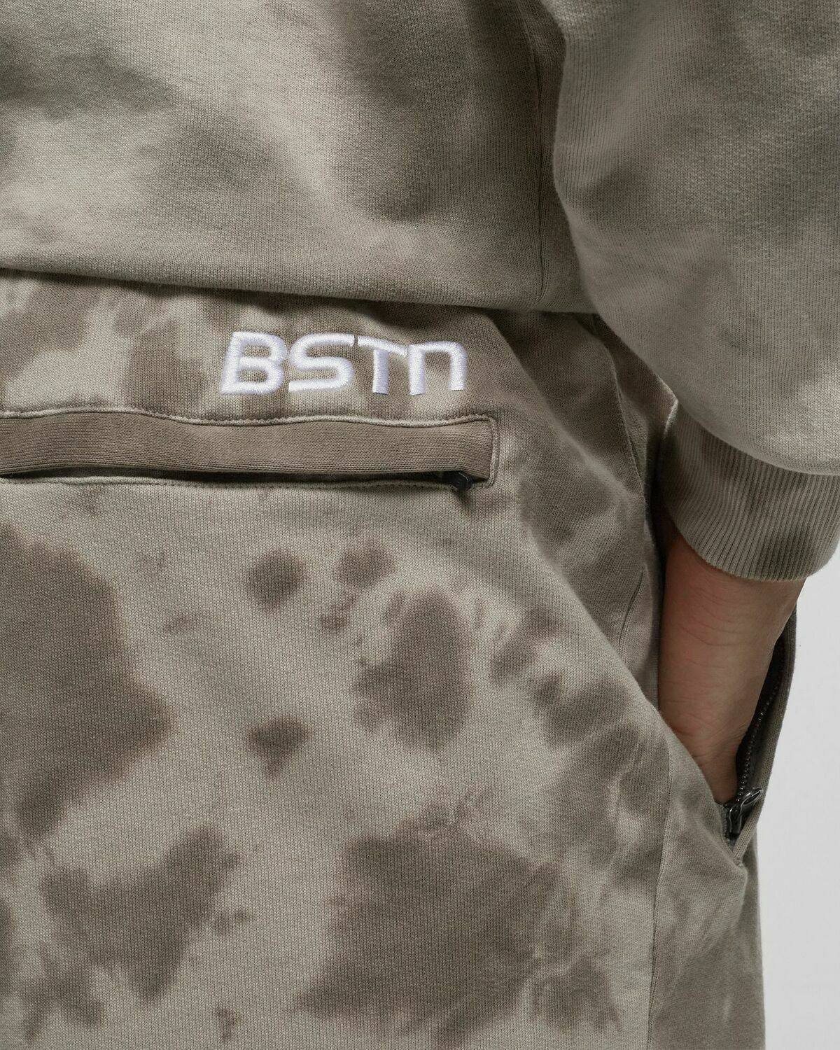 Bstn Brand Tie Dye Sweatshorts Beige - Mens - Sport & Team Shorts