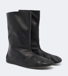 The Row Esther leather mid-calf boots