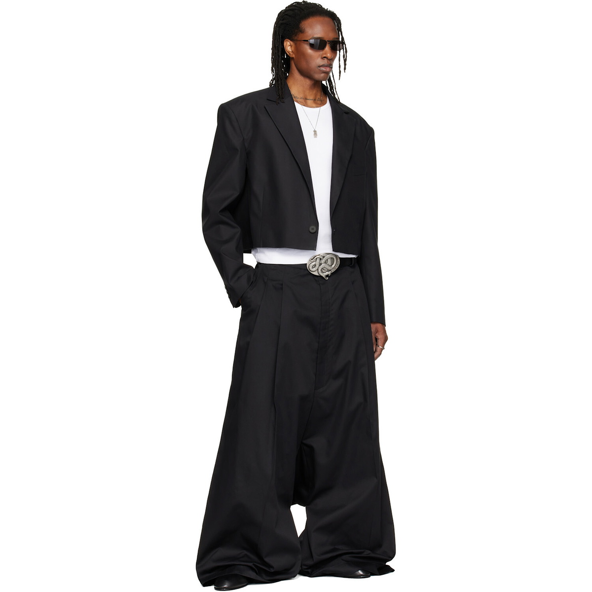 LU'U DAN Black Slashed Blazer