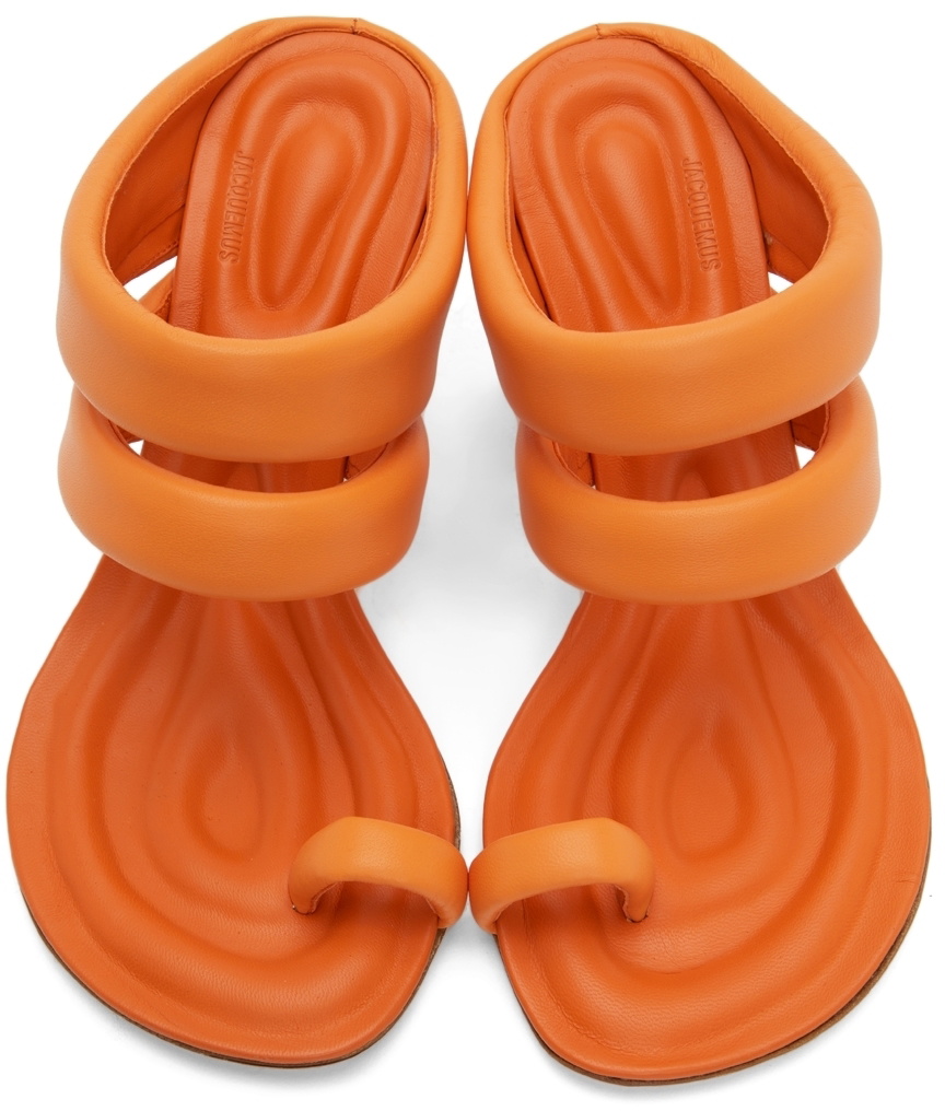 Jacquemus Les sandales Pralu leather sandals - Orange