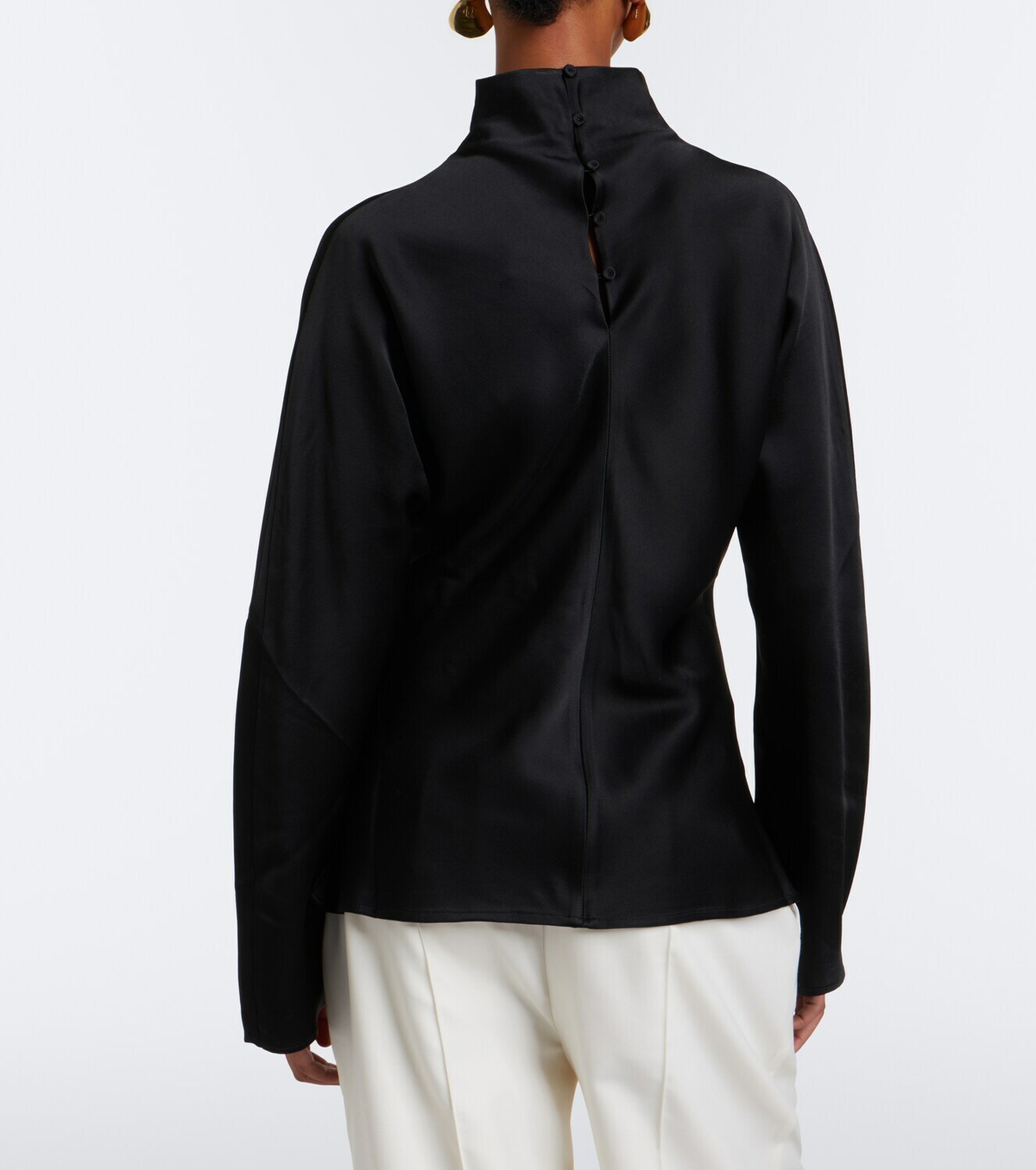 Róhe Satin turtleneck top