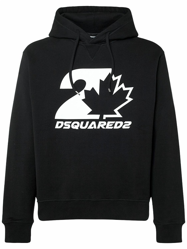 Photo: DSQUARED2 - Printed Cotton Jersey Hoodie