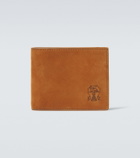 Brunello Cucinelli Suede bifold wallet