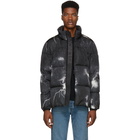 Moncler Black Down Fabas Lightning Bolt Jacket