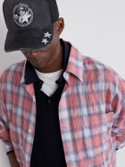 NAHMIAS - Youth Enrichment Embroidered Distressed Cotton and Mesh Trucker Cap