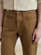 Massimo Alba - Oceano Straight-Leg Cotton Trousers - Brown