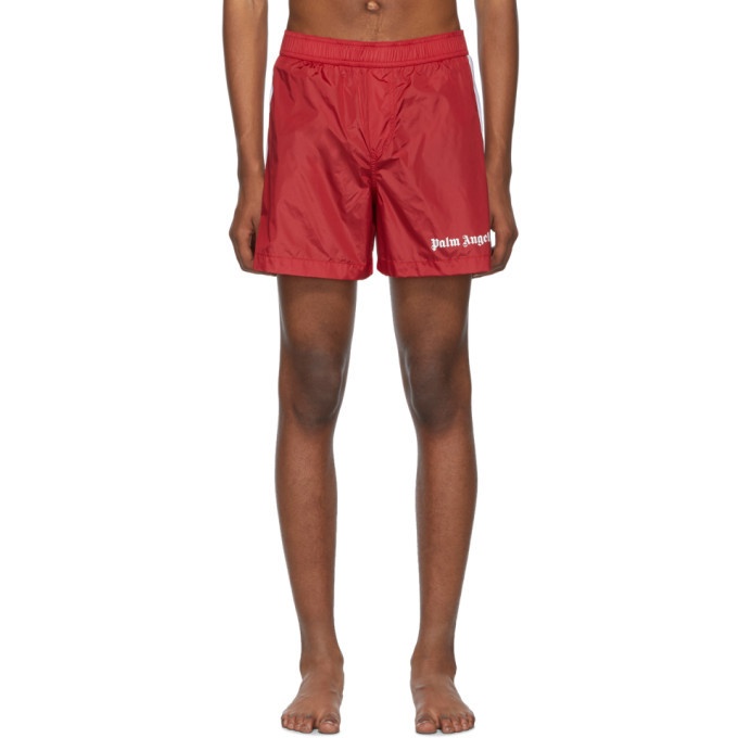 Photo: Palm Angels Red Track Board Shorts