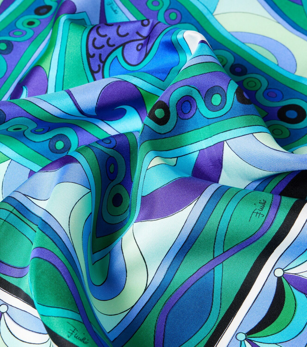 Pucci Printed silk twill scarf