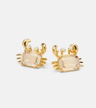 Oscar de la Renta Crab embellished earrings