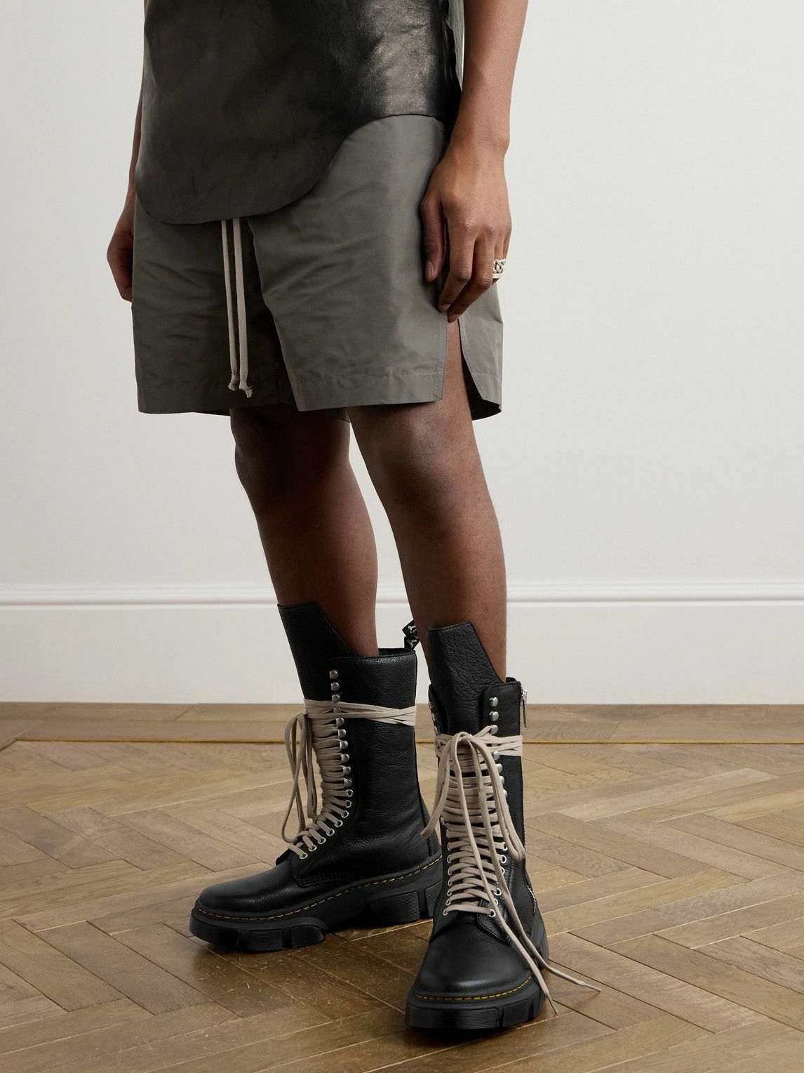 Rick Owens - Dr. Martens 1918 Full-Grain Leather Boots