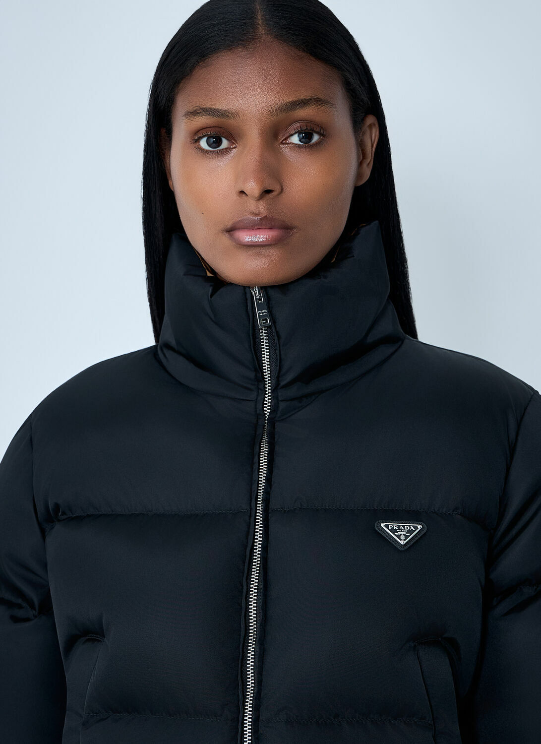 Prada Short Re-Nylon Down Jacket